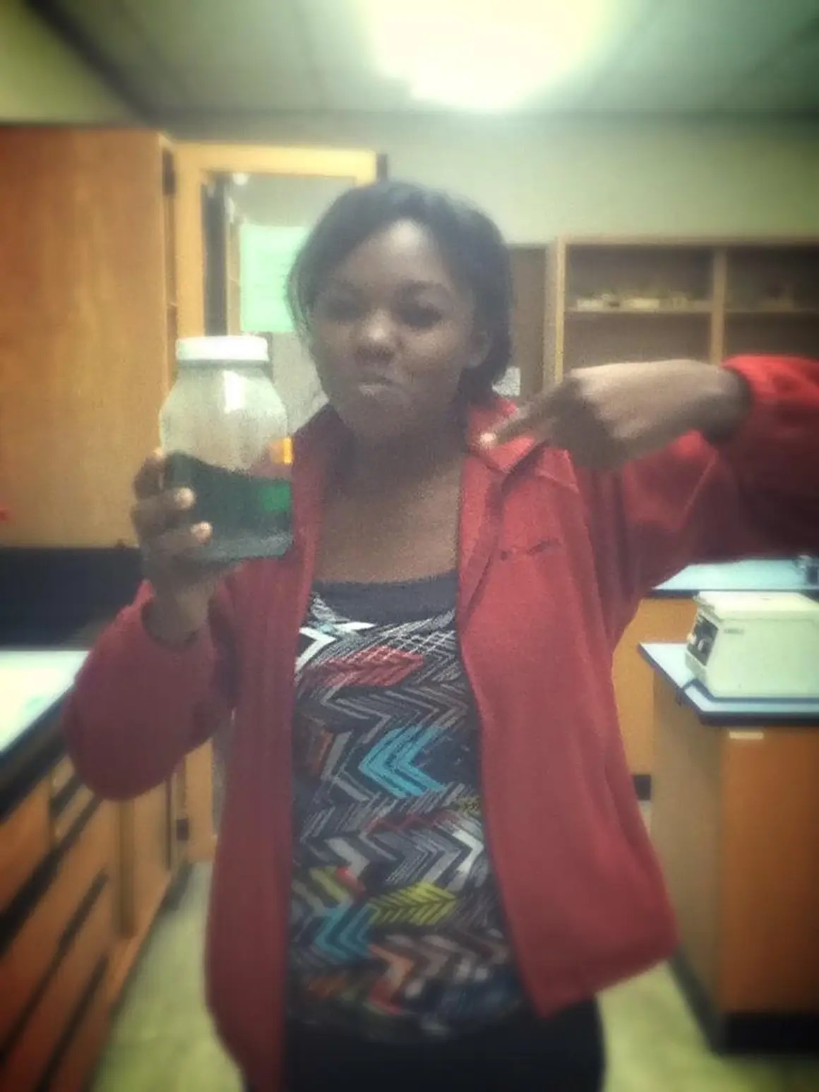 Me in the lab in college